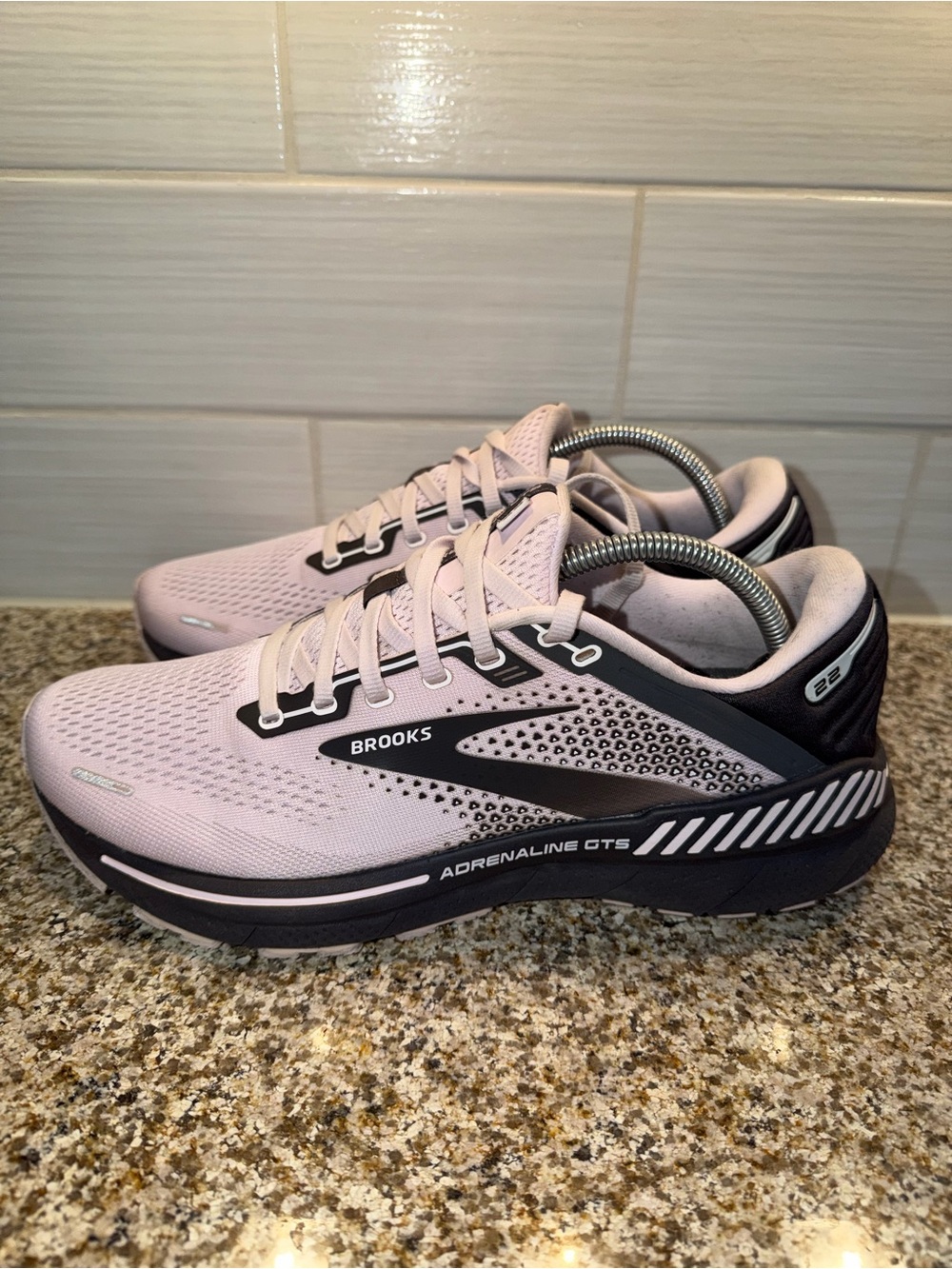 Brooks Women's Adrenaline GTS Running Shoes - Pale Pink/Black